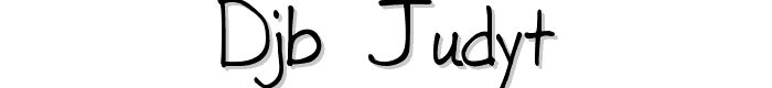 DJB JUDYT font
